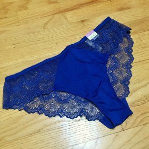 Cacique cheeky blue lace strappy panties 18/20